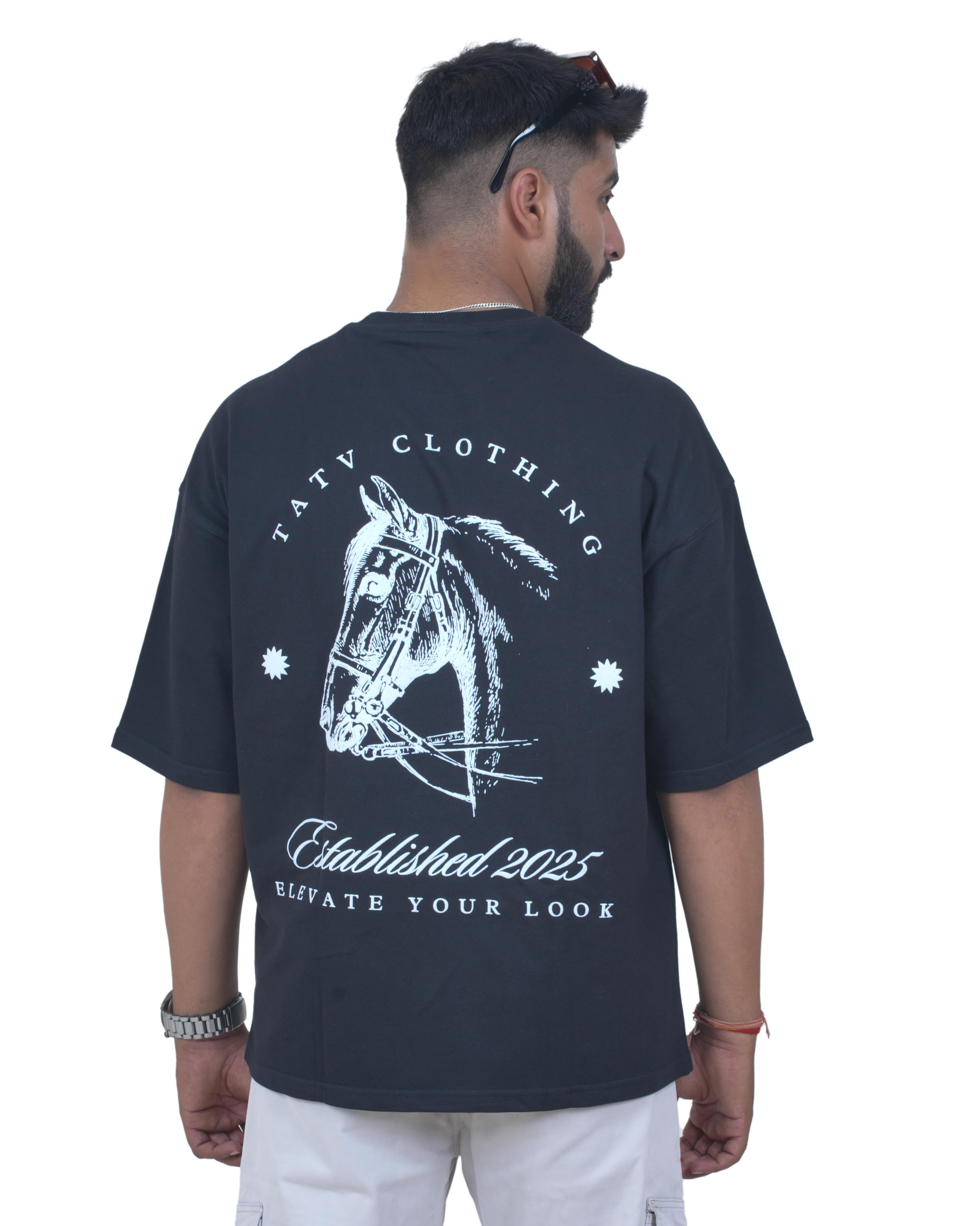 Black Western Legacy Oversized Tee