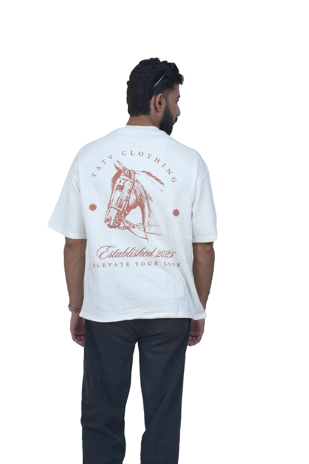 Brown Western Legacy Oversized Tee
